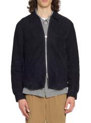 Shop Officine Générale - Sid Suede Overshirt | Saks Fifth