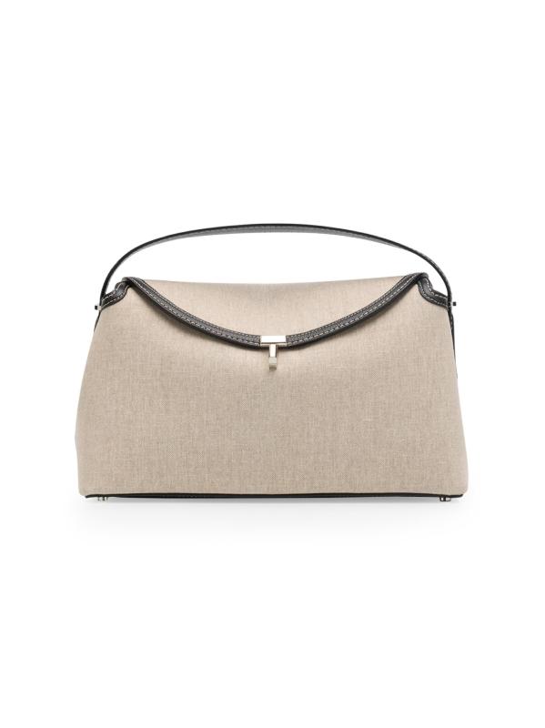 حقيبة T-Lock ذات مقبض علوي من القماش والجلد