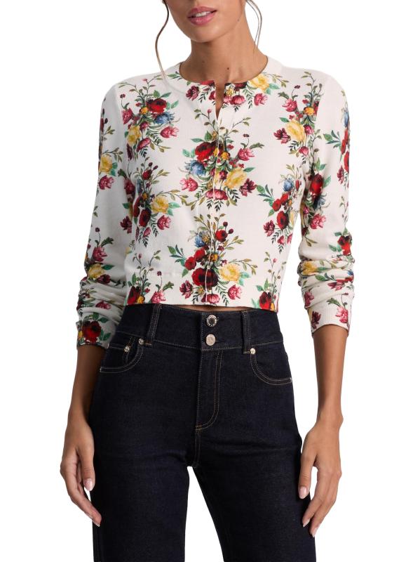 #3: كارديجان دوللي فلورال من القطن القابل للتمدد - وردة مذهبة