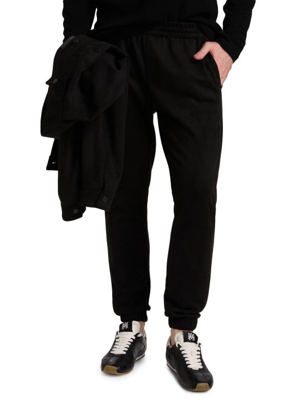 #2: بنطال رياضي بأربطة من Noah - جلد الغزال الأسود