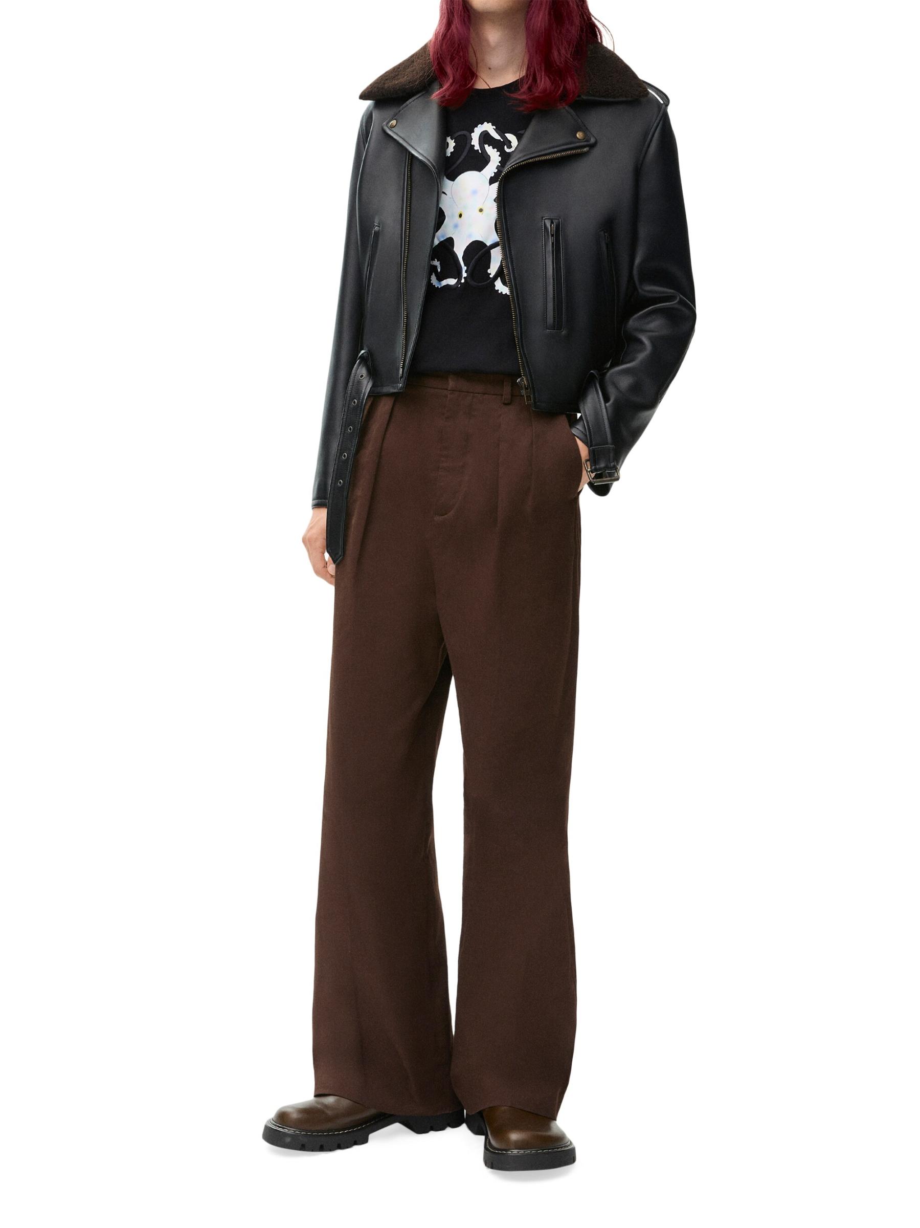 LOEWE Suna Fujita コラボ リラックスフィット Tシャツ コットン LOEWE x Suna Fujita コットン 半袖Tシャツ ロエベ Tシャツ コピー