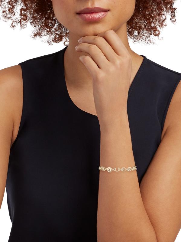 ブレスレット MCQUEEN MCQUEEN CHAIN BRACELET Women's McQueen Chain Bracelet in Gold | McQueen US