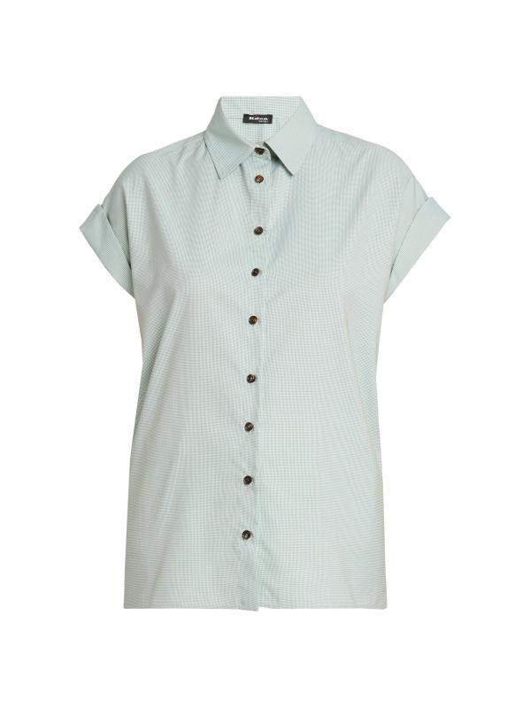 قميص من مزيج الحرير بأساور