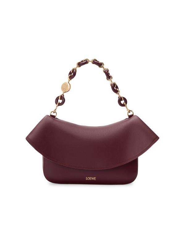 Loewe - ミディアム・オラ・チェーン・レザー・ショルダーバッグ