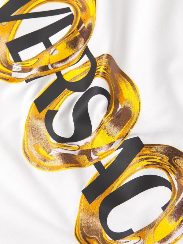 Shop Versace - Maxi Chain Logo Print T-Shirt | Saks Fifth