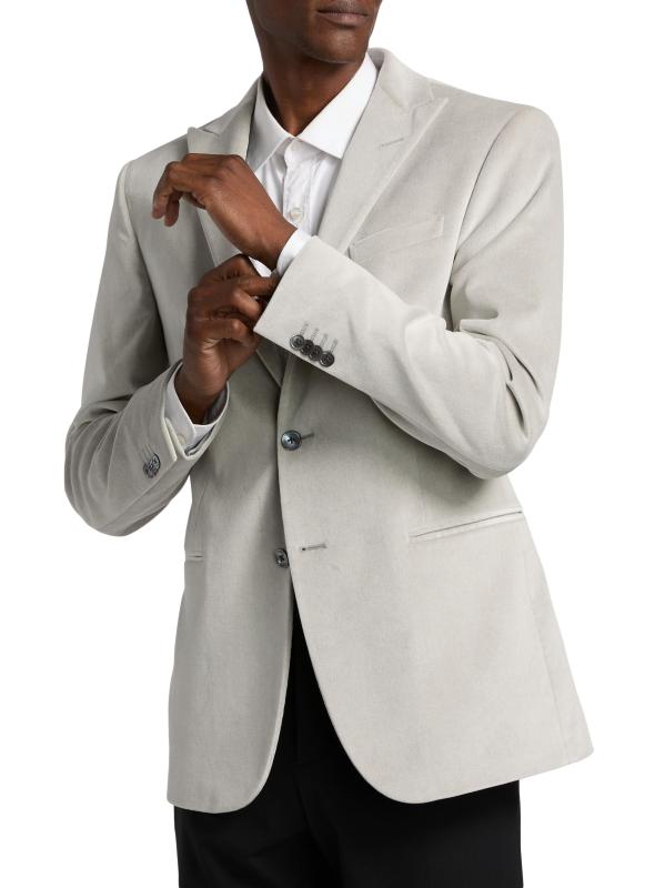 #2: جاكيت مخملي - فضة