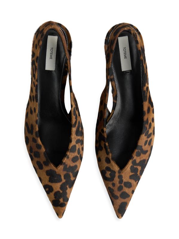 #3: حذاء سلينج باك مطبوع على شكل حصان مقاس 40 مم - نمر