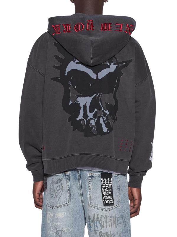 #2: هودي غراف إكسيس بسحّاب - أسود