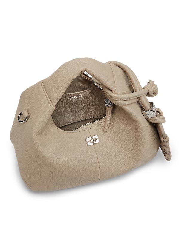 #5: حقيبة هوبو من الجلد المنقوش - الفلفل الأبيض