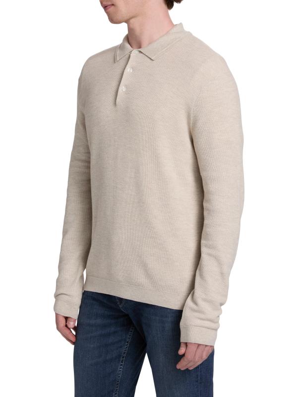 #3: سترة بولو Selwyn من مزيج القطن - قماش