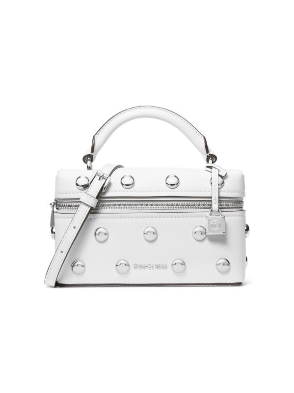 حقيبة Jana الصغيرة المصنوعة من الجلد المرصع بحزام يلتف حول الجسم