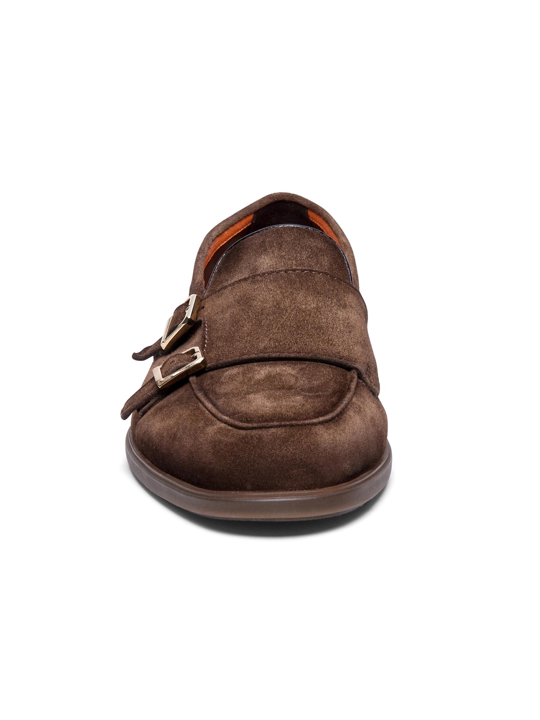 希少【Santoni】スエード ダブルバックルドライビングローファー 希少【Santoni】スエード メンズ ダブルバックルローファー