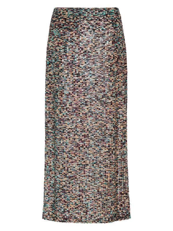 تنورة سايكي ستاكد بايليت ماكسي