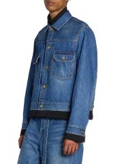 Shop Sacai - Levi's x Sacai Matelasse Twill Reversible Denim