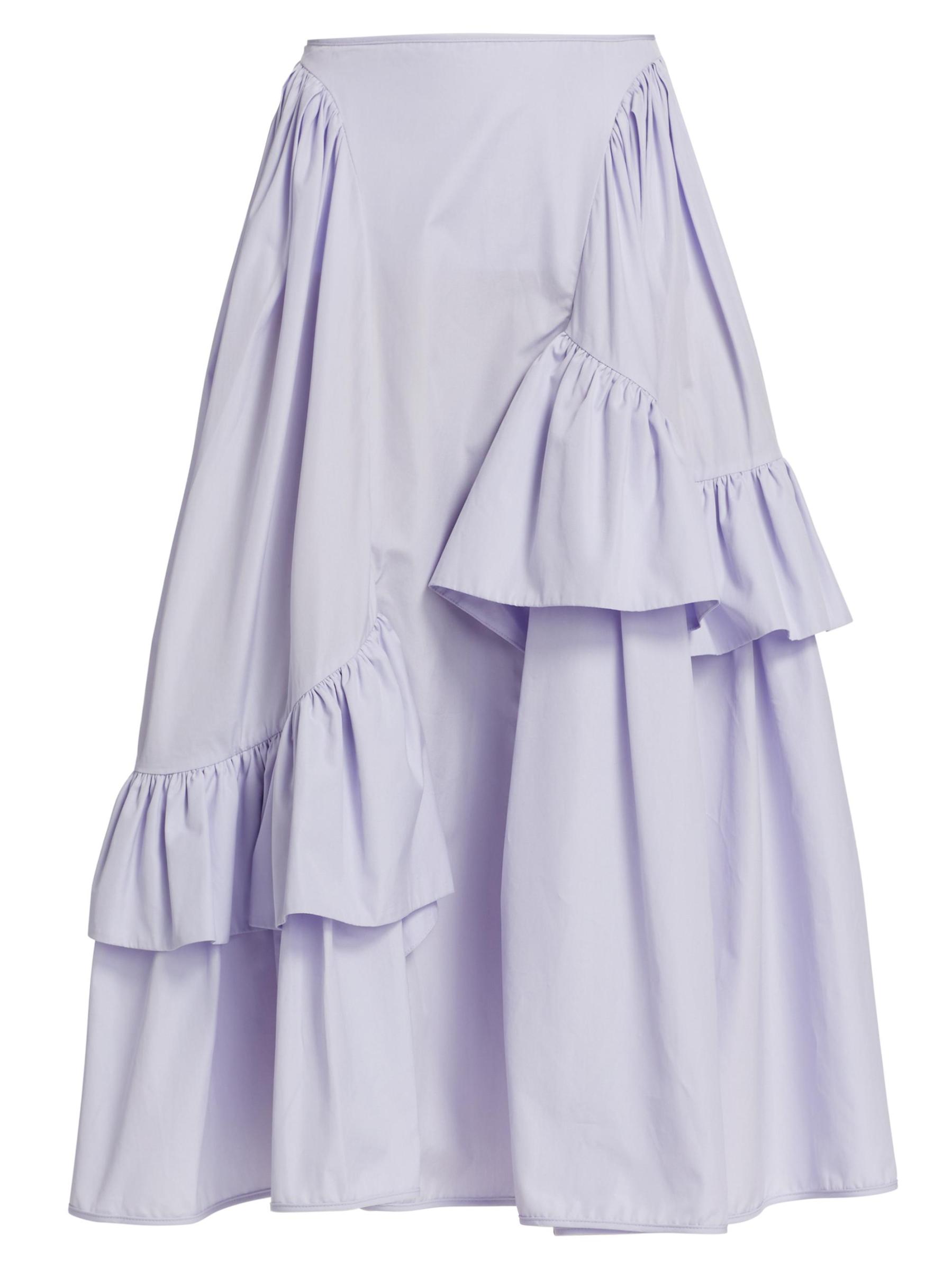 Shop Cecilie Bahnsen - Damara Ruffle Midi-Skirt | Saks Fifth