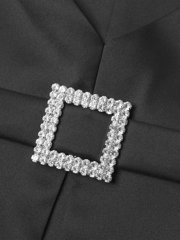 #5: فستان كوكتيل ميكادو ميدي ستريتش - أسود