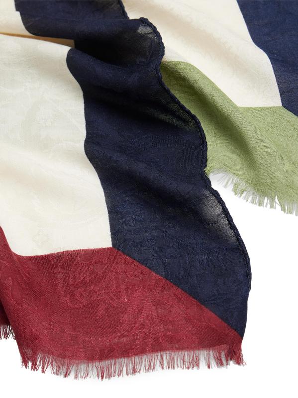 #3: وشاح من مزيج الكشمير من الجاكار البوهيمي - بيج