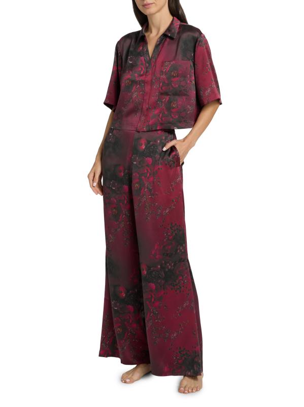 #7: بيجامة عالية الارتفاع قابلة للغسل من Lunya x Putnam Designs - أحمر ريفيري