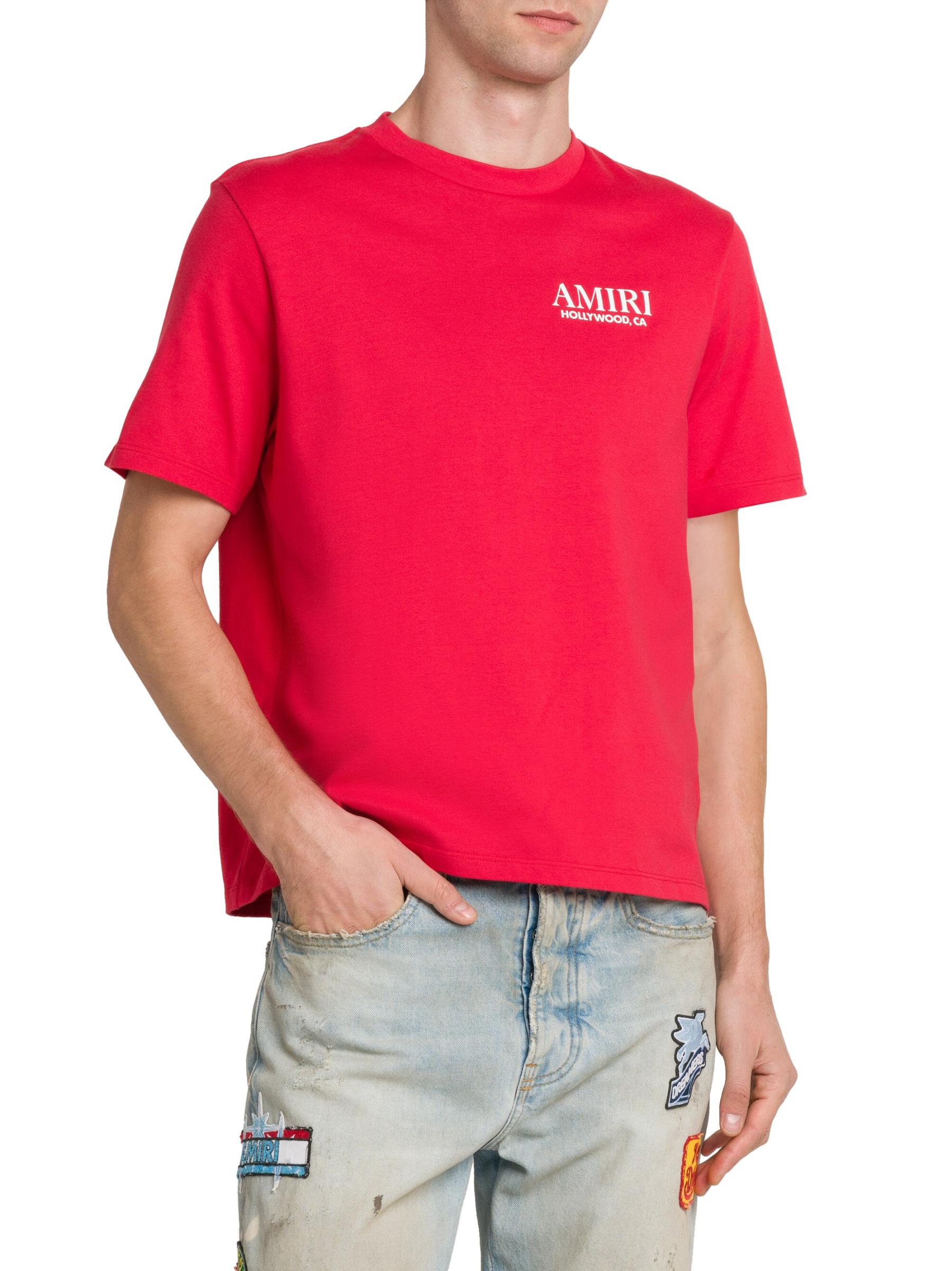 Amiri - ボーンズ・スタック・コットン・クルーネックTシャツ を