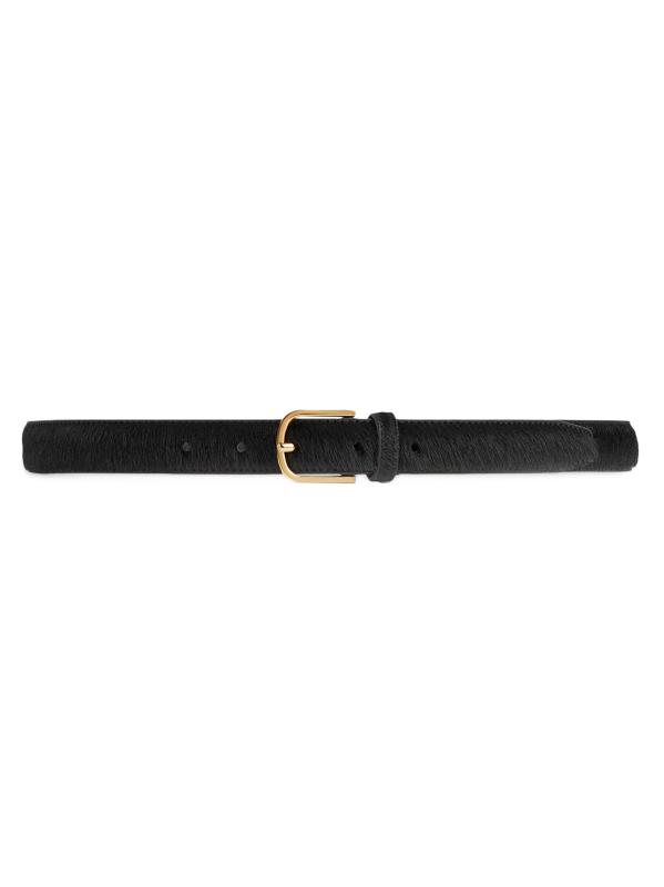 Shop Totême - Reversible Pony Hair & Leather Belt | Saks