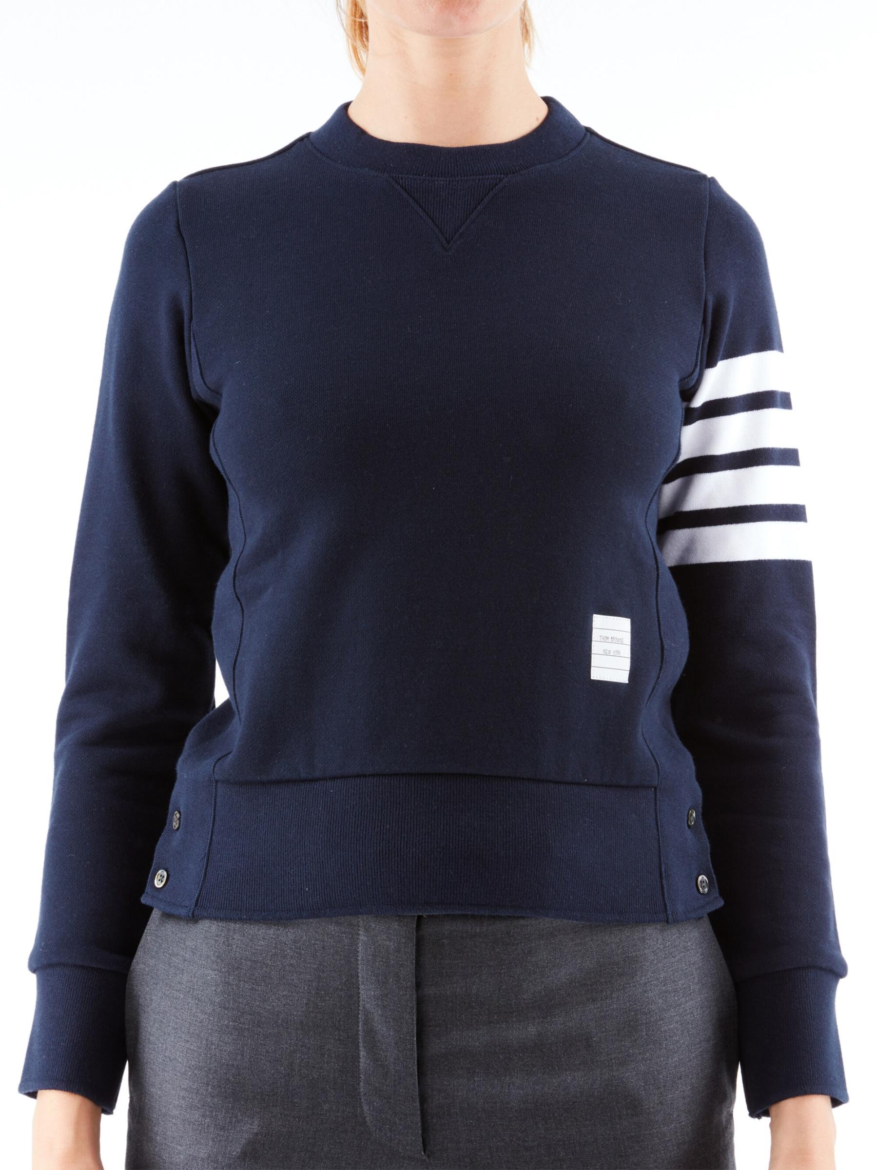 【THOM BROWNE】フレンチコットンテリー フーディ ストライプ THOM BROWNE フレンチコットンテリー フーディ ストライプ | THE