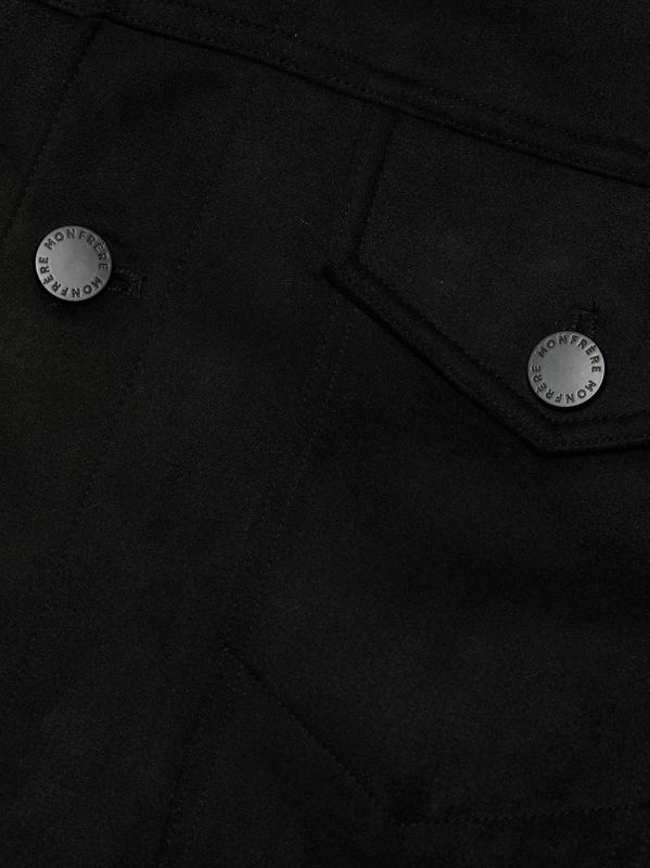 #6: جاكيت كروكر من جلد الغزال من كوبر - جلد الغزال الأسود