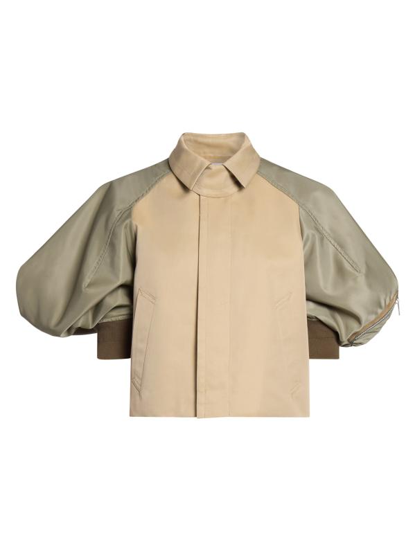 関税送料込★sacai コットンギャバジンナイロンツイルジャケット 関税送料込☆sacai コットンギャバジンナイロンツイルジャケット
