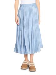 【BAON】Shaku Denim Pleated Midi Skirt Shop Sacai - Pleated Denim Midi-Skirt | Saks Fifth Avenue Canada