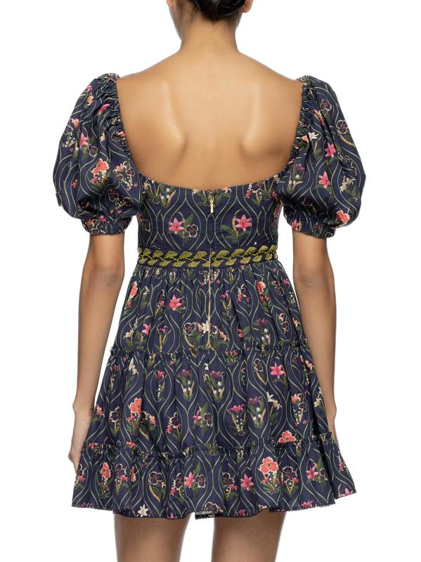 #5: فستان قصير من القطن المطرز بالزهور من مانزانيلا باسيفيكو - متعدد الألوان