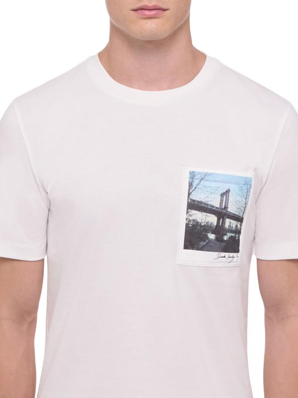 Helmut Lang - Kポストカード ブルックリン・ブリッジTシャツ を