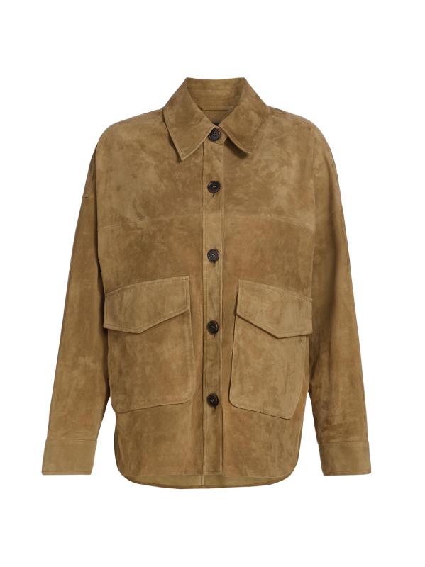 جاكيت كايلي من الجلد المدبوغ