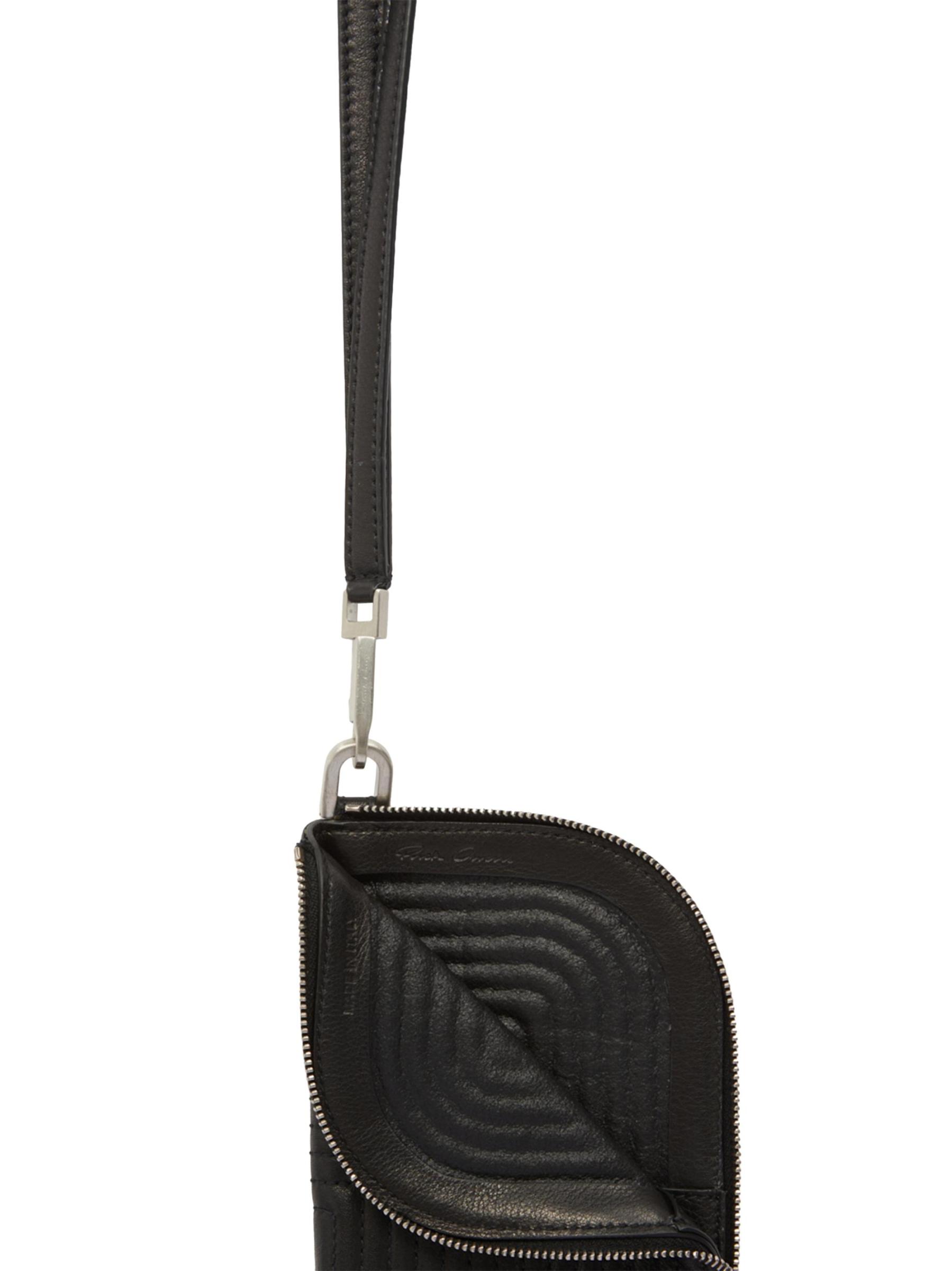 RICK OWENS★素敵！Quilted leather wallet Shop Rick Owens - Quilted Leather Neck Wallet | Saks Fifth