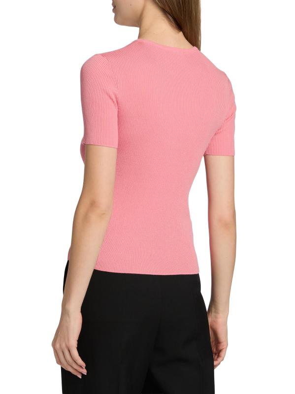 #4: سترة من الصوف البكر بأكمام قصيرة - أحمر الخدود