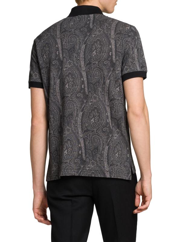 ETRO - ペイズリー・コットン・ポロ・トップ をオンライン購入