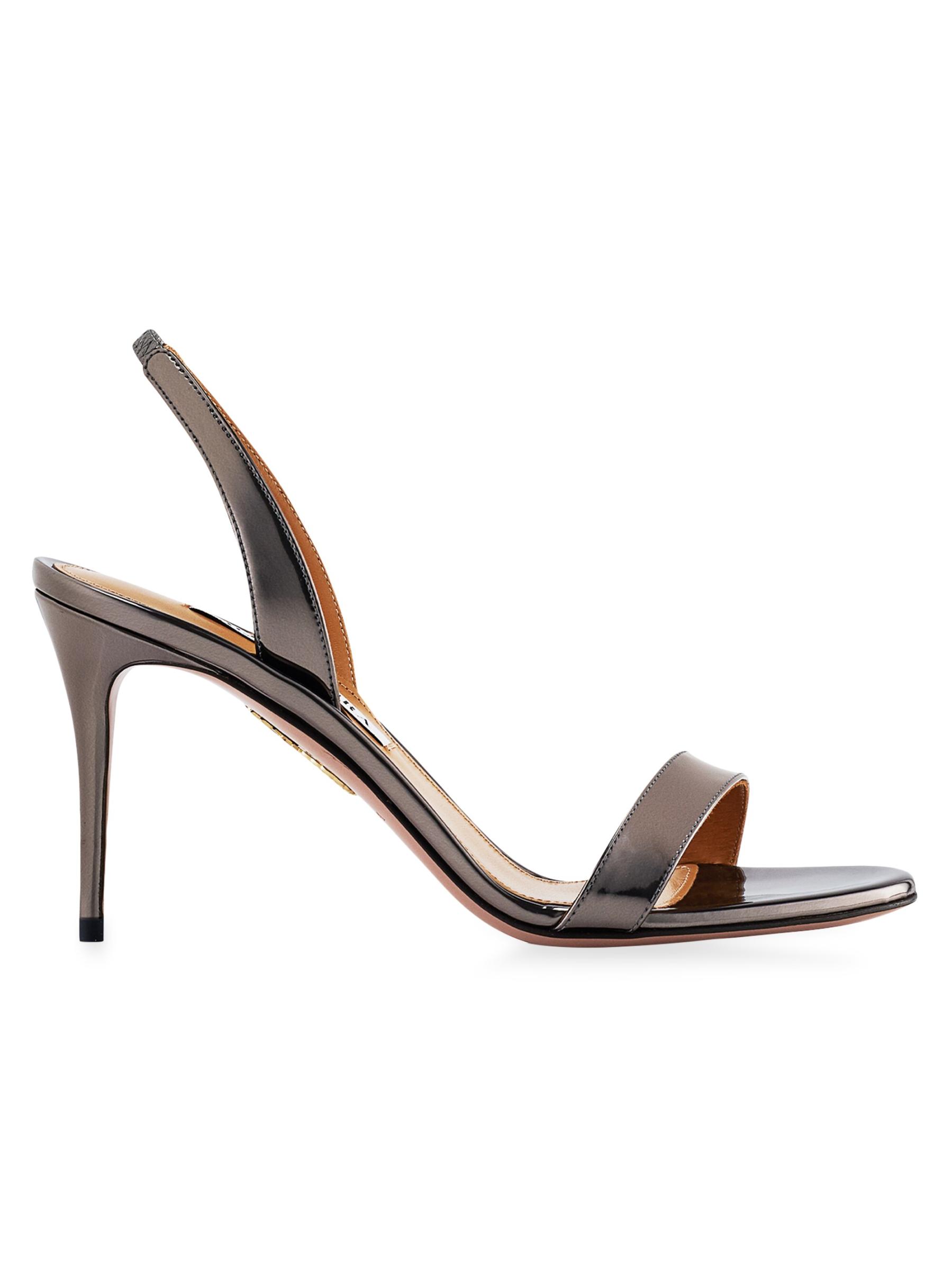 Shop Aquazzura - So Nude 85MM Slingback Sandals | Saks Fifth