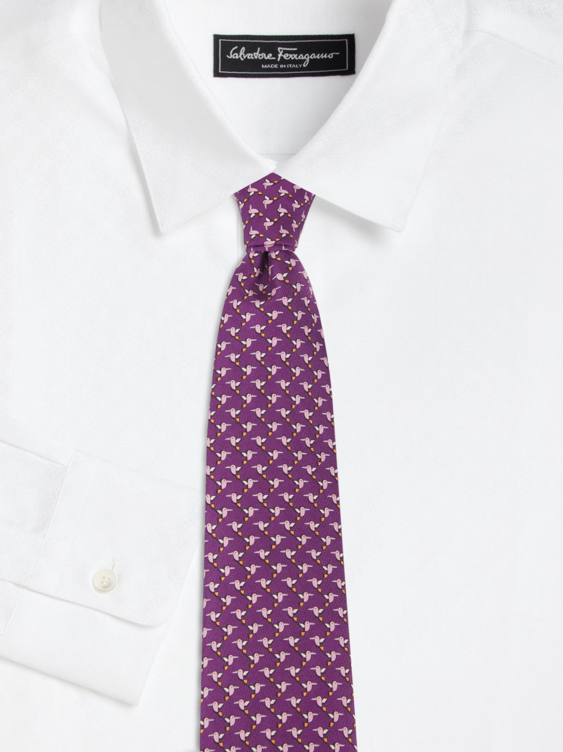 Ferragamo♪SALE♪0772375 Shop Ferragamo - Ziguli Silk Printed Tie | Saks Fifth Avenue