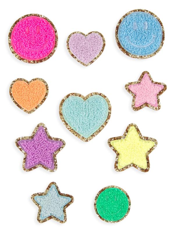 مجموعة رقعة أيقونات فارسيتي اللامعة المكونة من 10 قطع