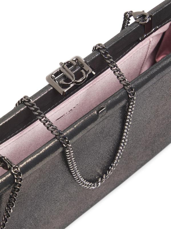 #7: حقيبة سكايلر شيمر المصنوعة من الجلد المدبوغ - الفضة الداكنة