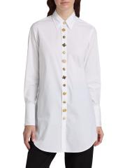 LIBERTINE LIBERTINE【※難あり未使用】ロングシャツ S 白 Shop Libertine - Luxe Button Classic Long Shirt | Saks Fifth
