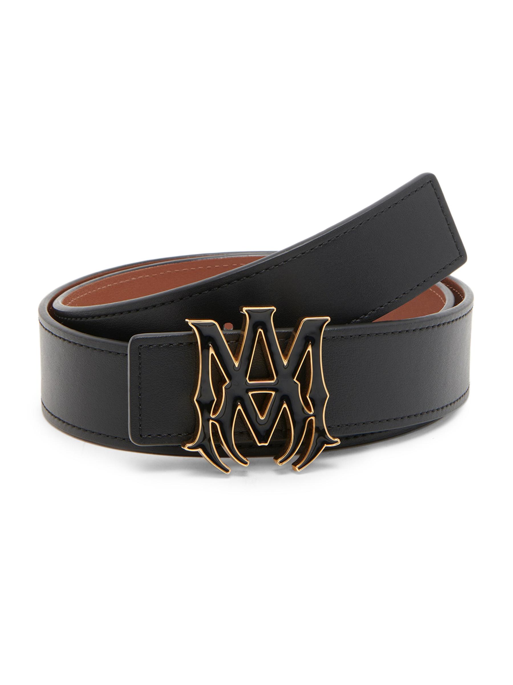 【関税込み】AMIRI ブラック MA 2 CM ベルト Amiri MA Quad 2 CM Belt in Black | FWRD