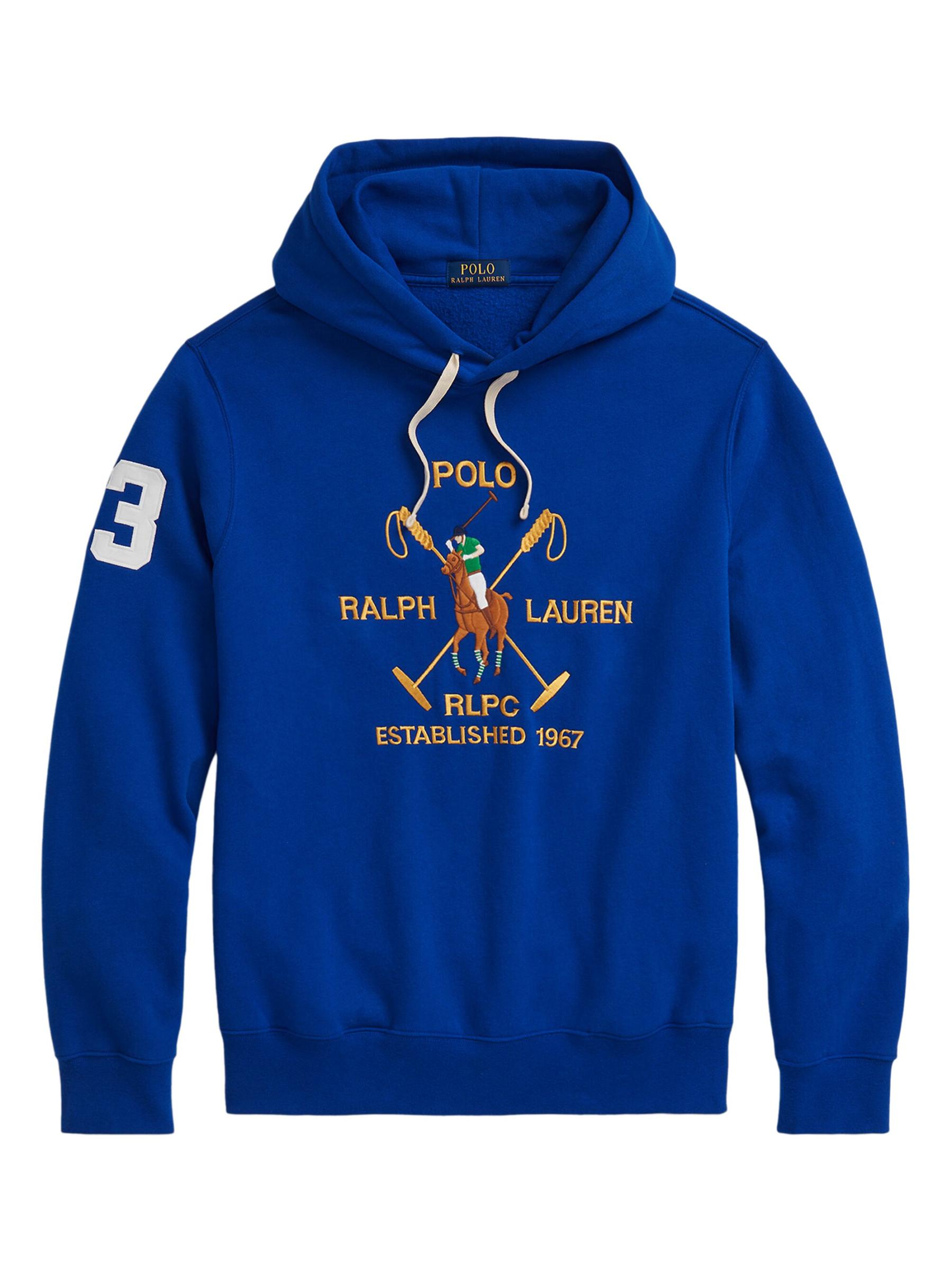Shop Polo Ralph Lauren - Logo Cotton-Blend Fleece Hoodie