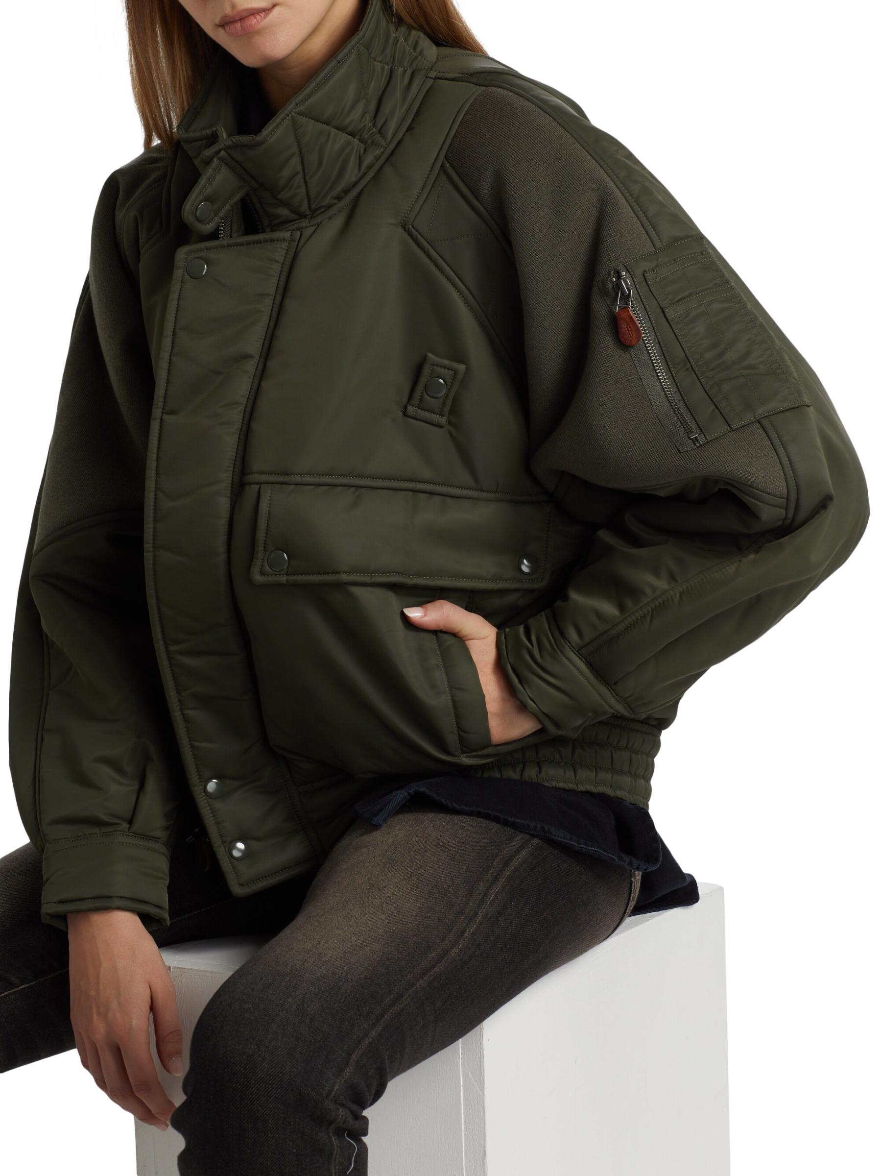 Shop R13 - Ribbed Flight Bomber Jacket | Saks Fifth Avenue