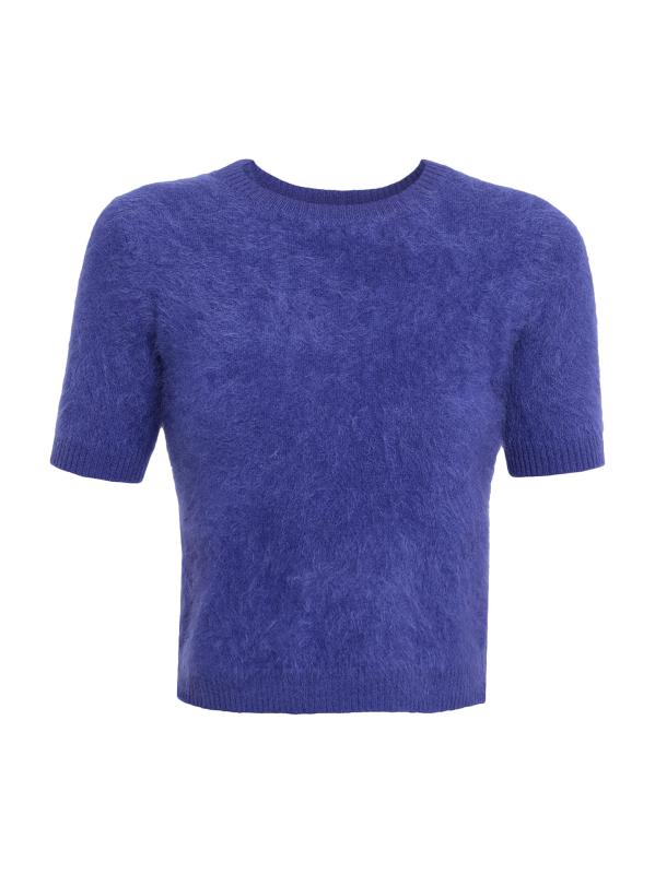 سترة قصيرة من الكشمير المصقول