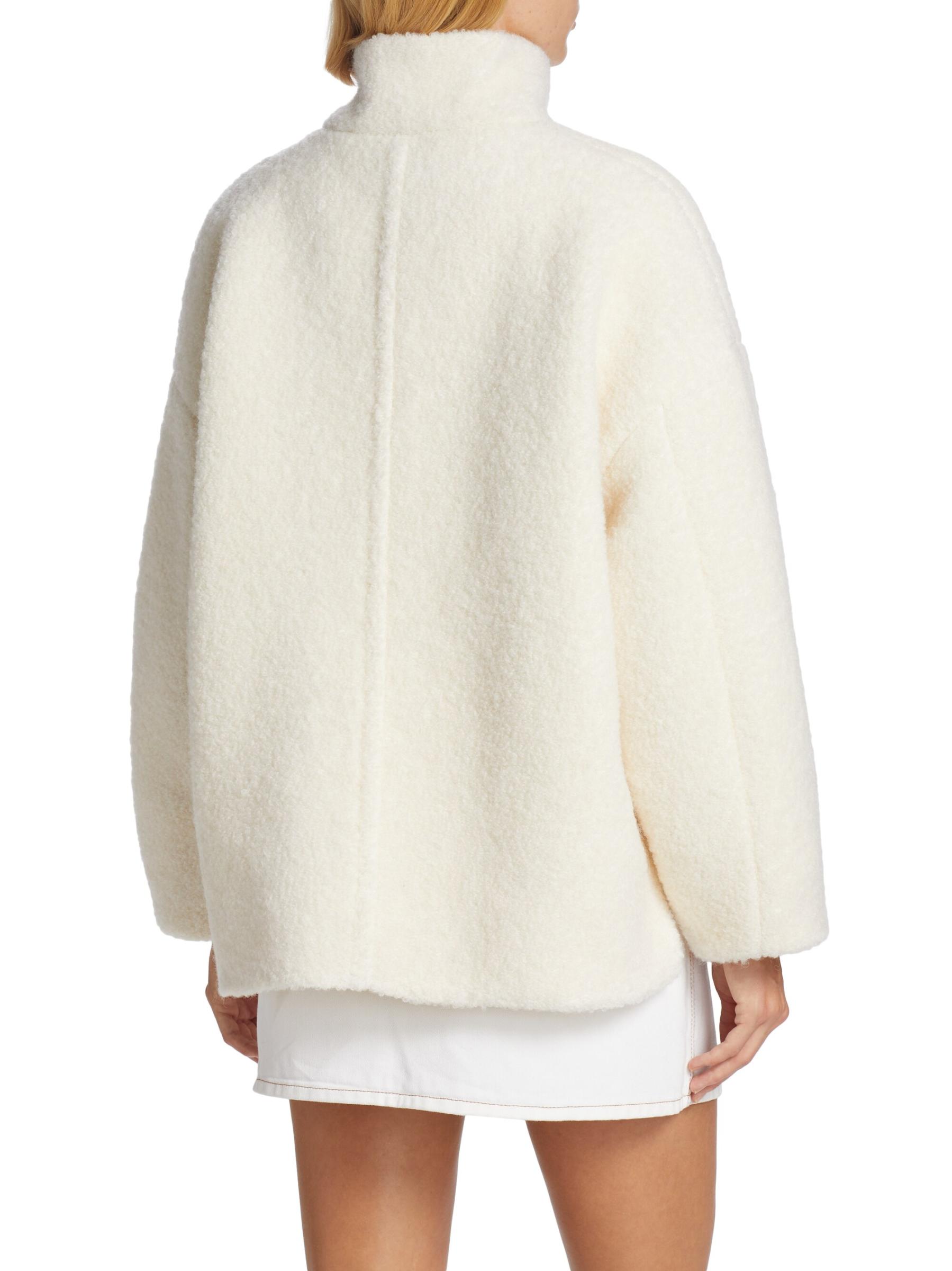 Shop GANNI - Wool-Blend Bouclé Jacket | Saks Fifth Avenue