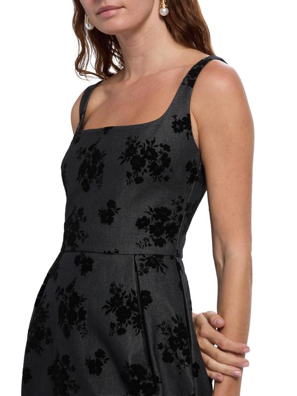 #5: فستان قصير بنقشة ريجنسي بيل - اللون النيلي