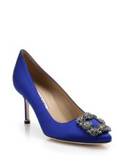 【Manolo Blahnik】華やか◎アサ 70 サテンパンプス HANGISI】サテンパンプス（シューズ）｜MANOLO BLAHNIK（マノロ