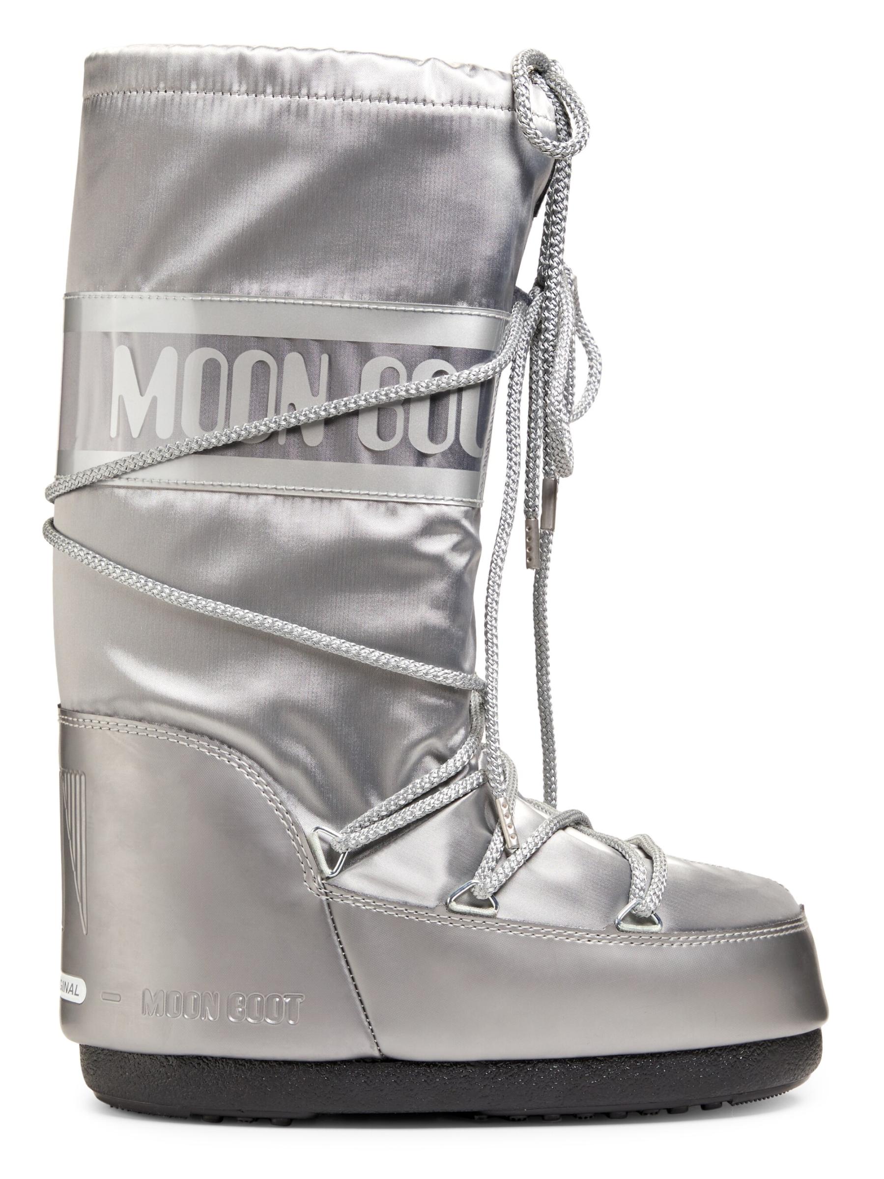 【関税込み】Moon Boot ブラック Icon Glance サテン ブーツ ICON LOW GLANCE BLACK SATIN BOOTS | Moon Boot®