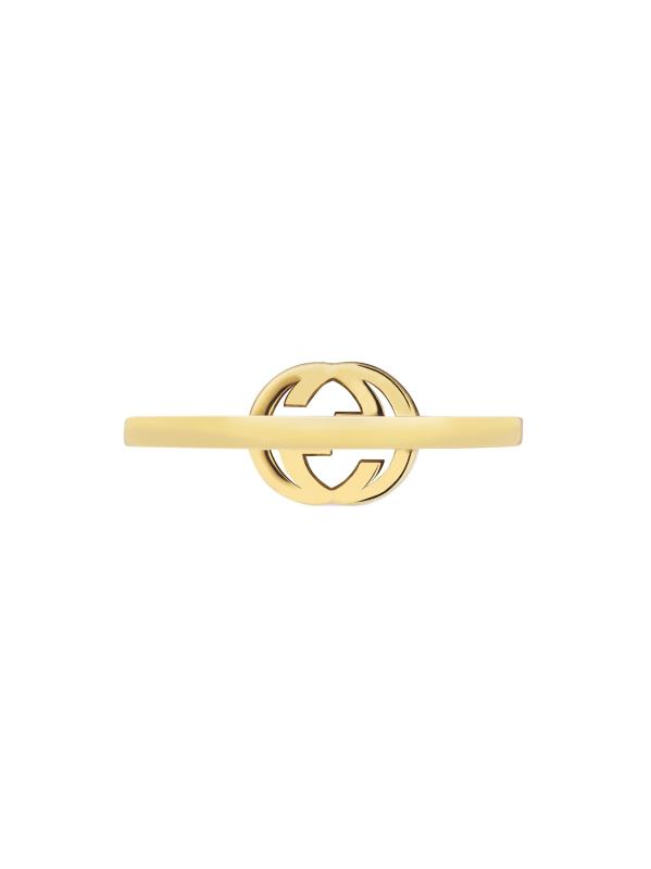 Gucci - インターロッキングG 18Kイエローゴールド＆0.12TCW