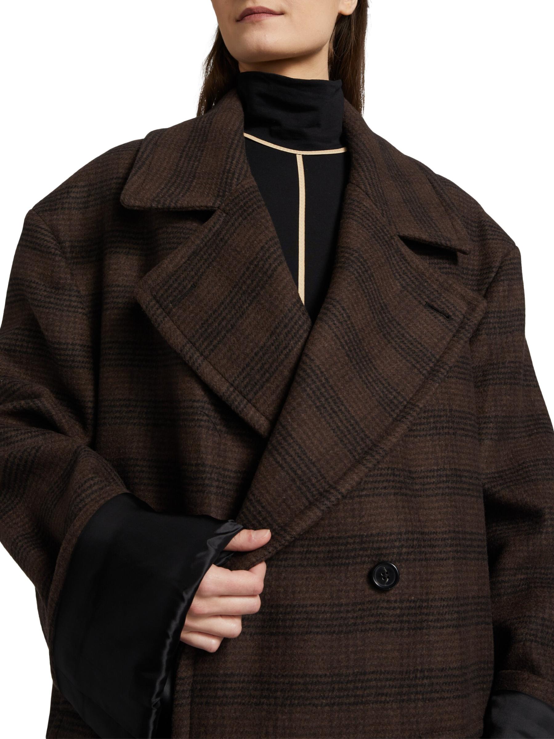 MM6 Maison Margiela オーバーサイズコート MM6 Maison Margiela - チェック・ウール混オーバーサイズ