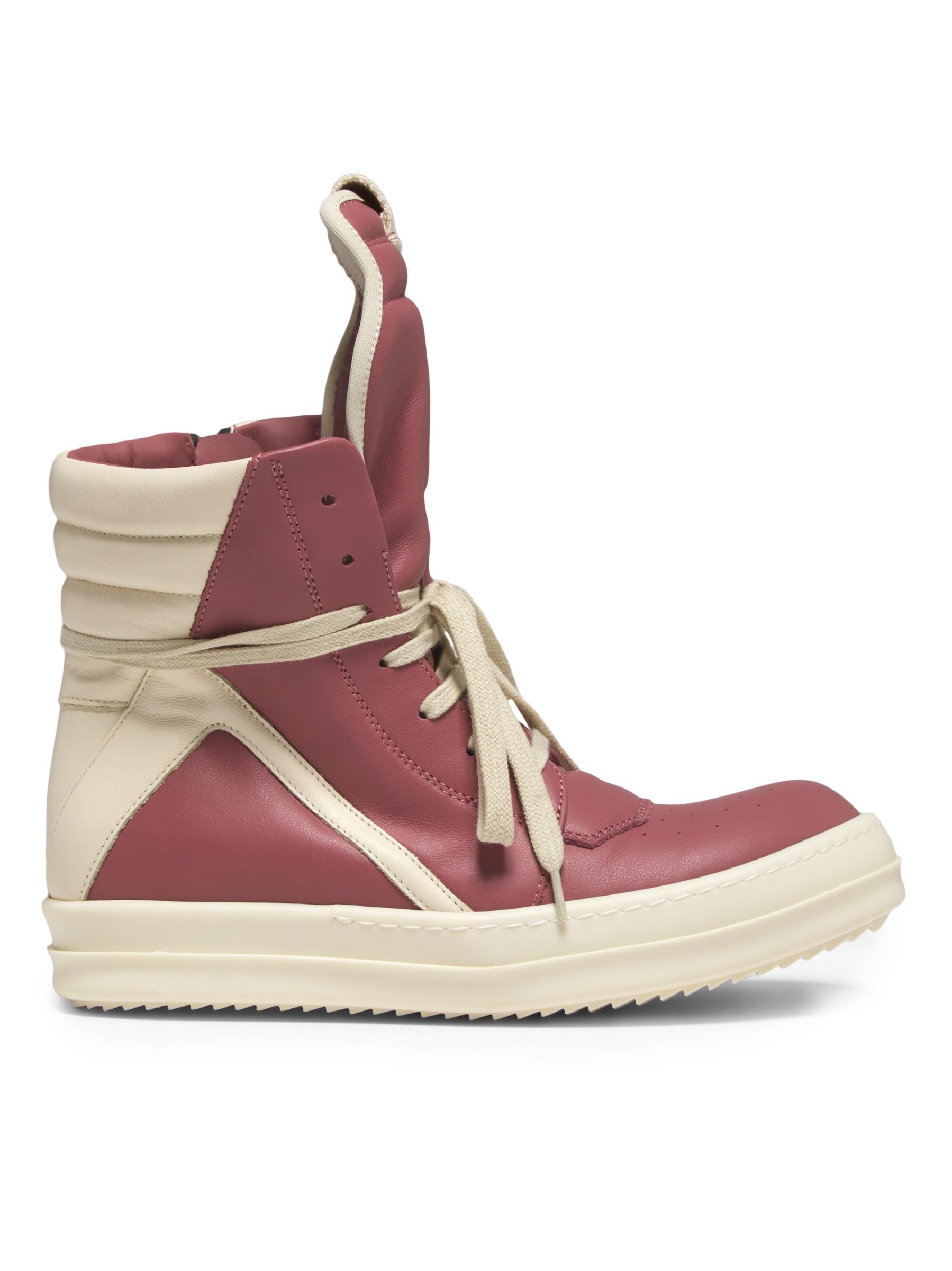 Shop Rick Owens - Geobasket Leather High-Top Sneakers | Saks